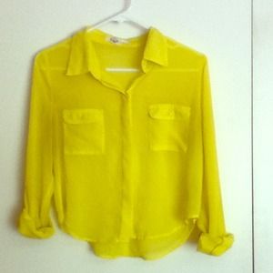 Yellow button up
