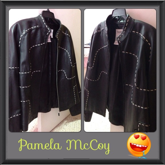 ❗REDUCED PRICE❗💲40❗❗Pamela McCoy Leather jacket - Picture 1 of 2