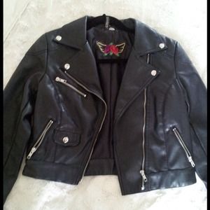 H&M Pleather Moto Jacket