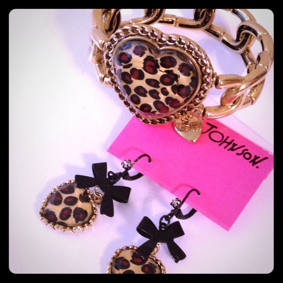 Betsey Johnson Earrings & Bracelet