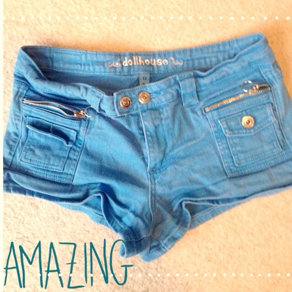Baby blue shorts