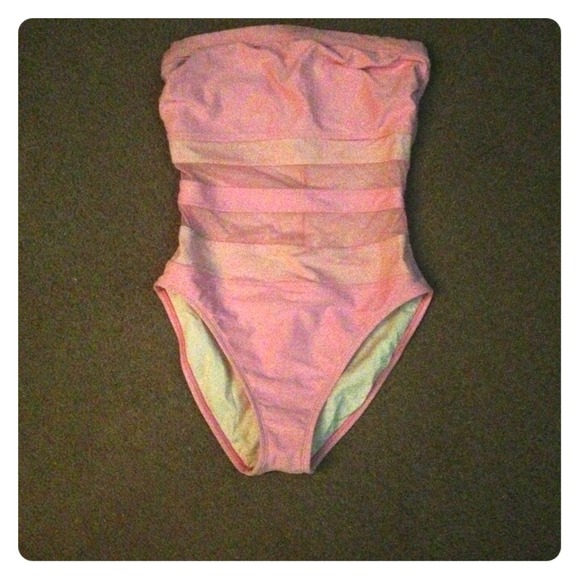 Pink See Through One Piece - Picture 1 of 1