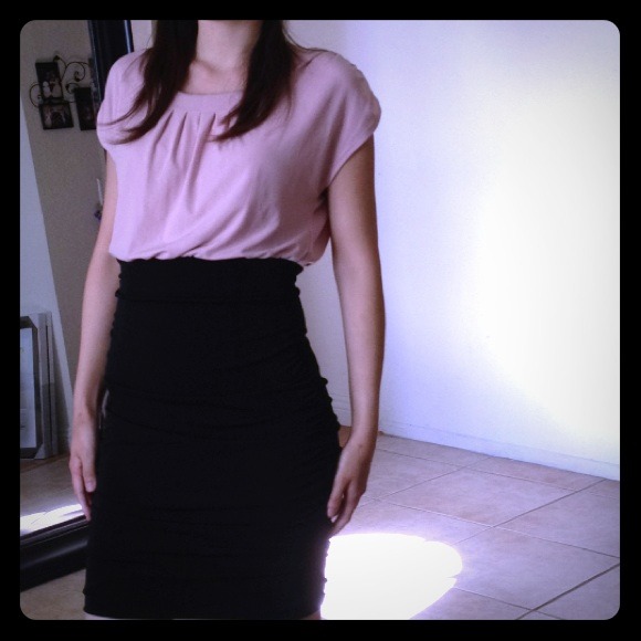 Dresses & Skirts - Sold Pink/ black summer dress