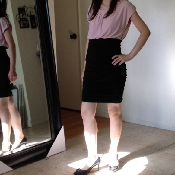 Sold Pink/ black summer dress - Picture 2 of 4