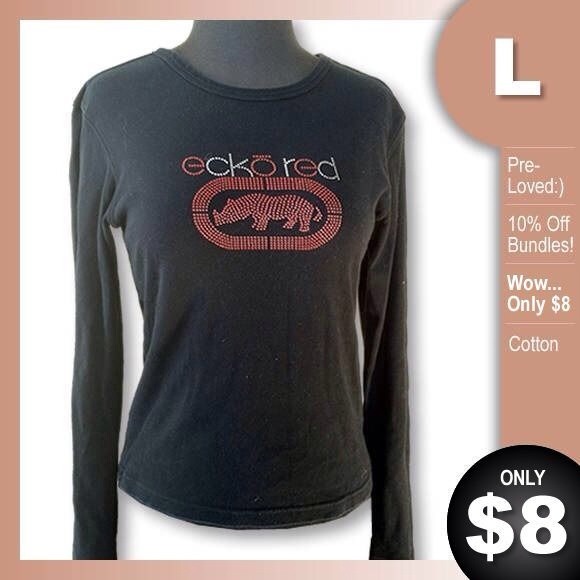 Black long sleeve shirt by ECKO RED