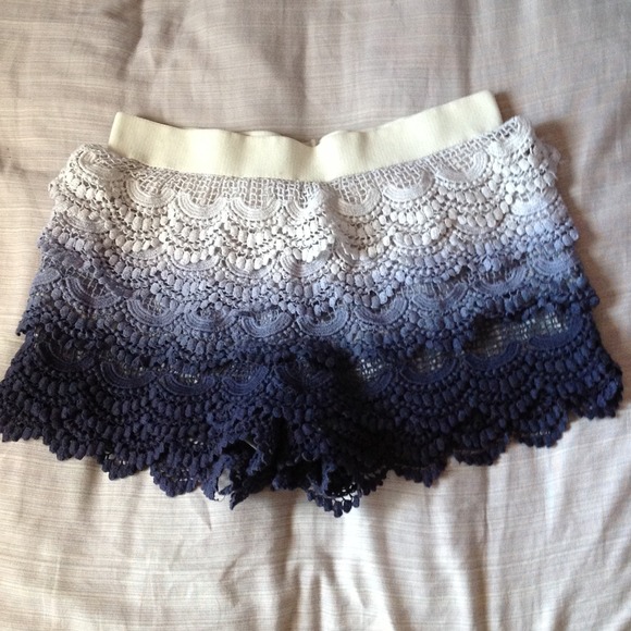 Forever 21 Pants - Blue Ombré Shorts