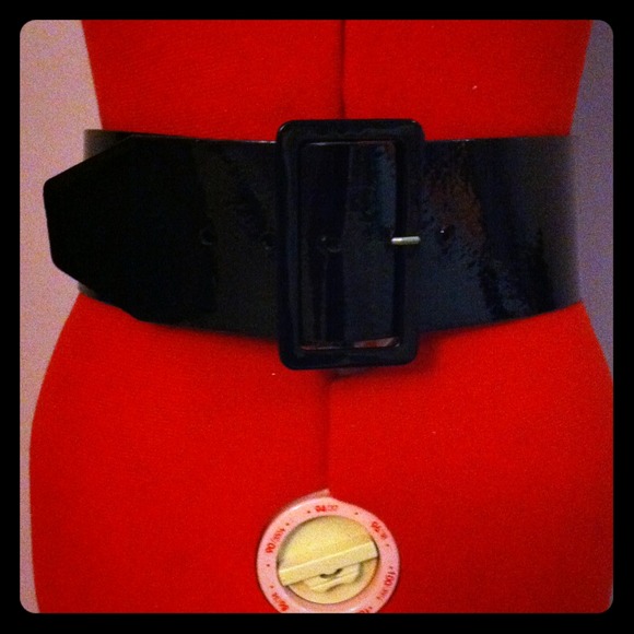 ⚡Reduced!!!⚡Black Patent Wide Belt
