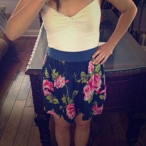 Summer flower print dress