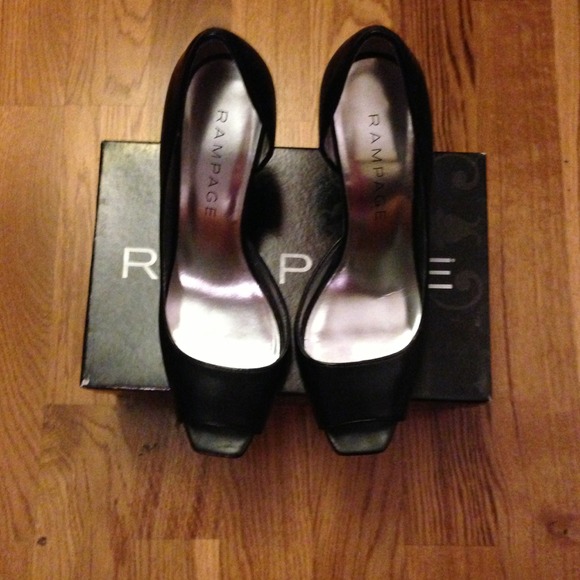 Rampage open toe heels