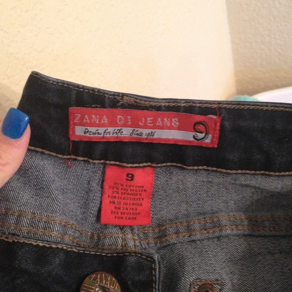 ❌SOLD❌ Denim skinny jeans, size 9 - Picture 3 of 4