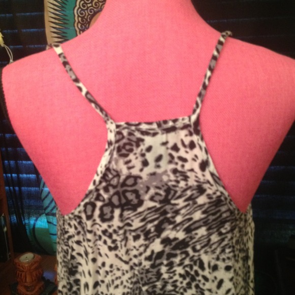 Black,grey,&white cheetah print dress - Picture 3 of 3