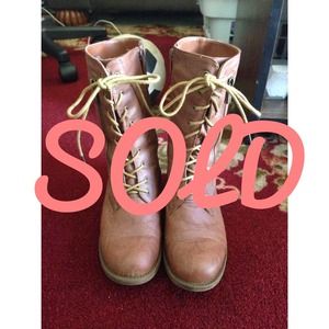 Brown Combat Boots