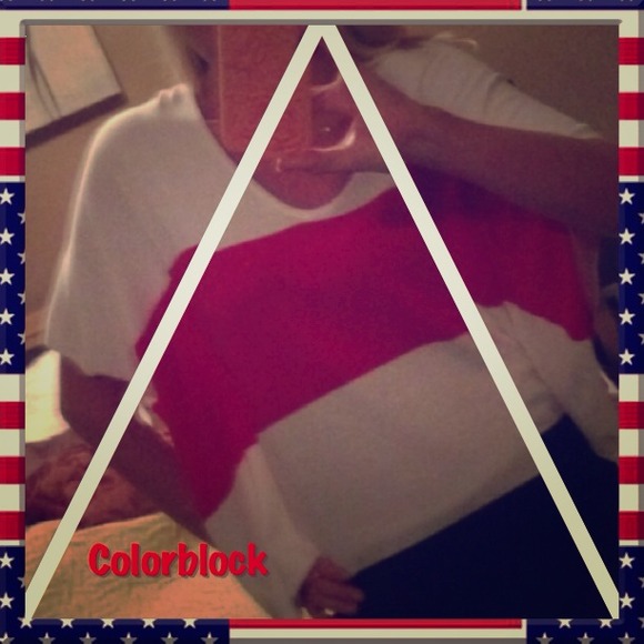 Color block sweater