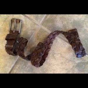 Abercrombie braided leather belt