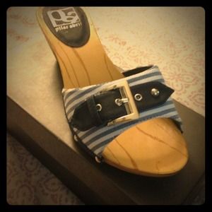 NIB Pilar Abril Navy Marino Sandal