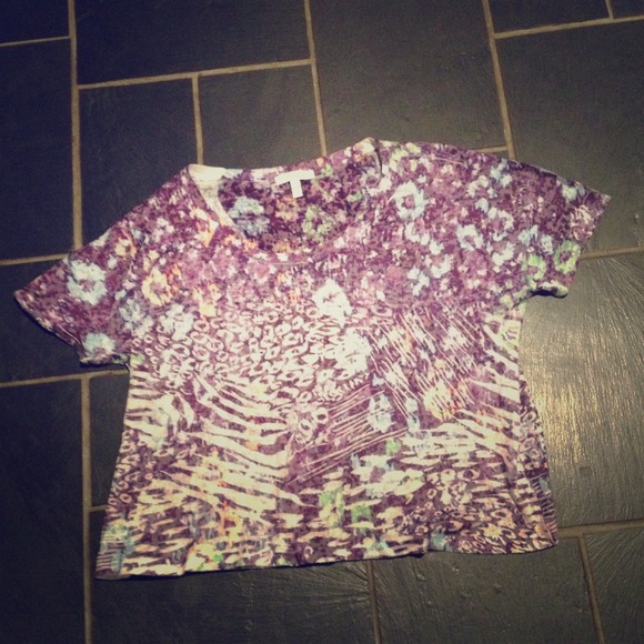Animal print delias top
