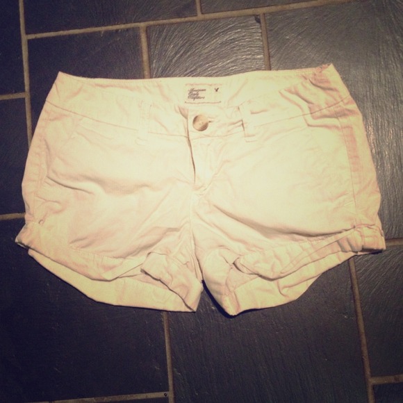 Khaki size 0 american eagle shorts