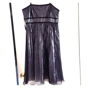 Black and Silver Calvin Klein Dress