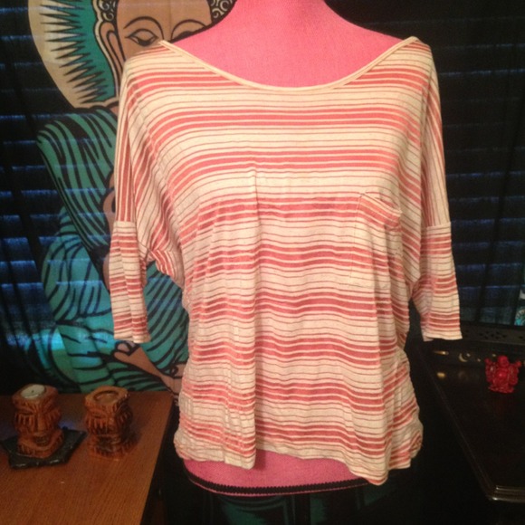Orange stripped nautical theme shirt - Picture 1 of 4
