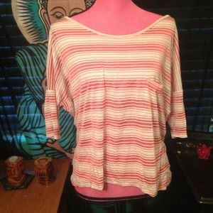 Orange stripped nautical theme shirt