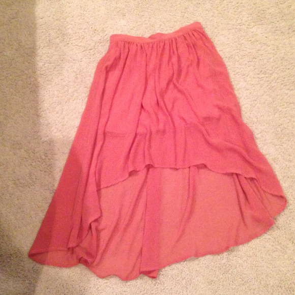 Chiffon high low skirt