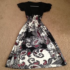 Black/White paisley dress. Brand new.