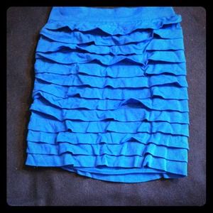 Blue high waisted skirt "one size"