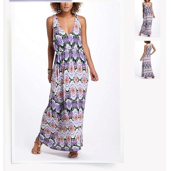 Bundled and sold Multicolor ikat maxi dress