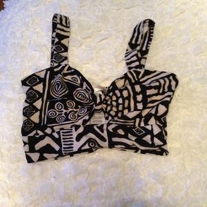 Totally cute tribal print crop top