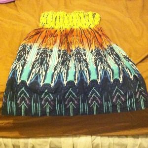Summer strapless dress (brand: Rachel & Chloe)