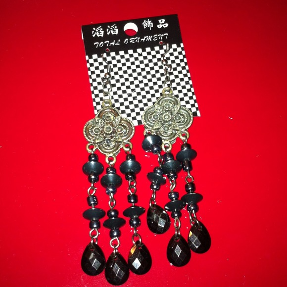 Black earrings