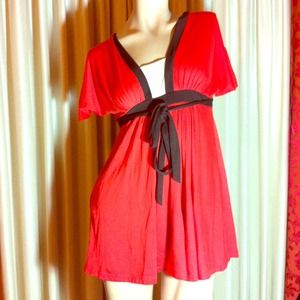 FOREVER 21 FLOWY SUMMER DRESS CORAL