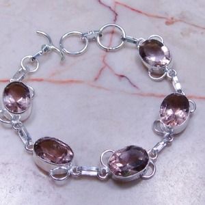 Morganite quartz. AND Smokey Quartz