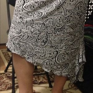 Sexy, slitted skirt