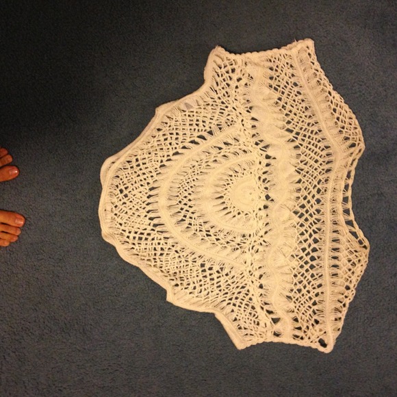 White Crochet Top - Picture 2 of 3