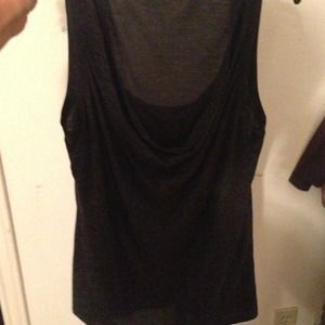 Black tank with scoop neck