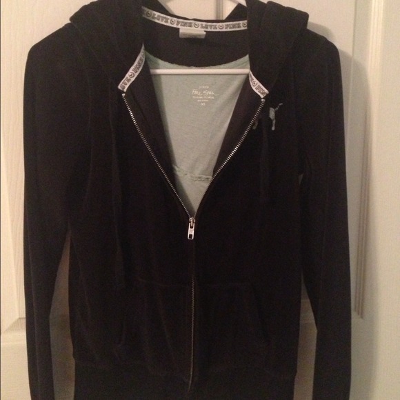 Black Victoria's Secret pink jacket