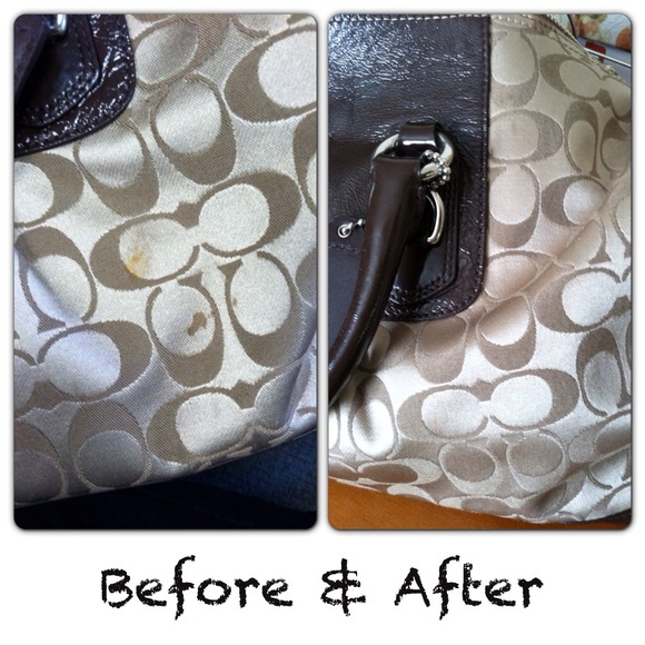 Help! Stain on Coach bag!