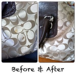 Help! Stain on Coach bag!