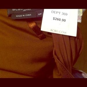 Bcbg brown dress