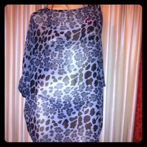 Cheetah print FLOWY COVER UP!!!!!