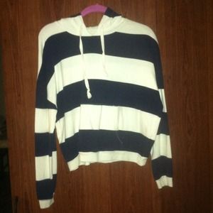 Striped sweater.