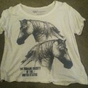 Humane society forever 21 horse shirt
