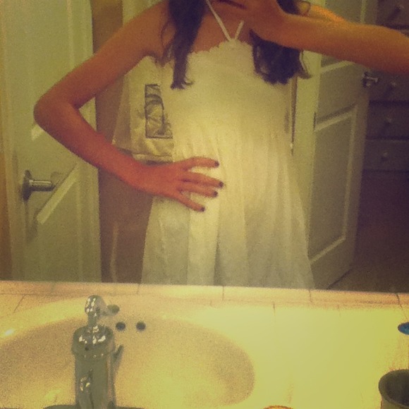 White cover up.