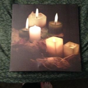 Candle light up picture