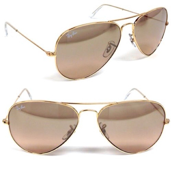 Brown\gold ray ban sunglasses - Picture 1 of 4