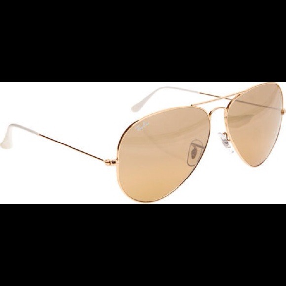 Brown\gold ray ban sunglasses - Picture 2 of 4