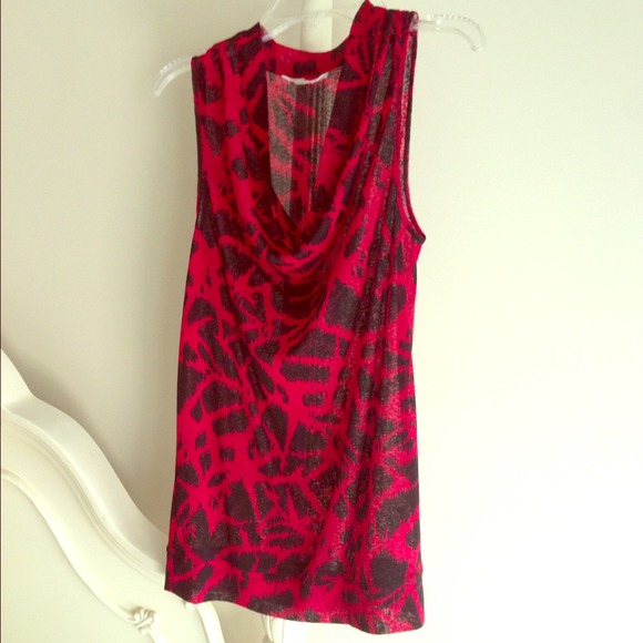 Calvin Klein red/black sleeveless