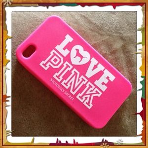Love Pink Iphone 4/4S case by Victoria's Secret