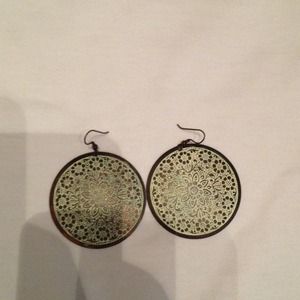 Boho disc earrings